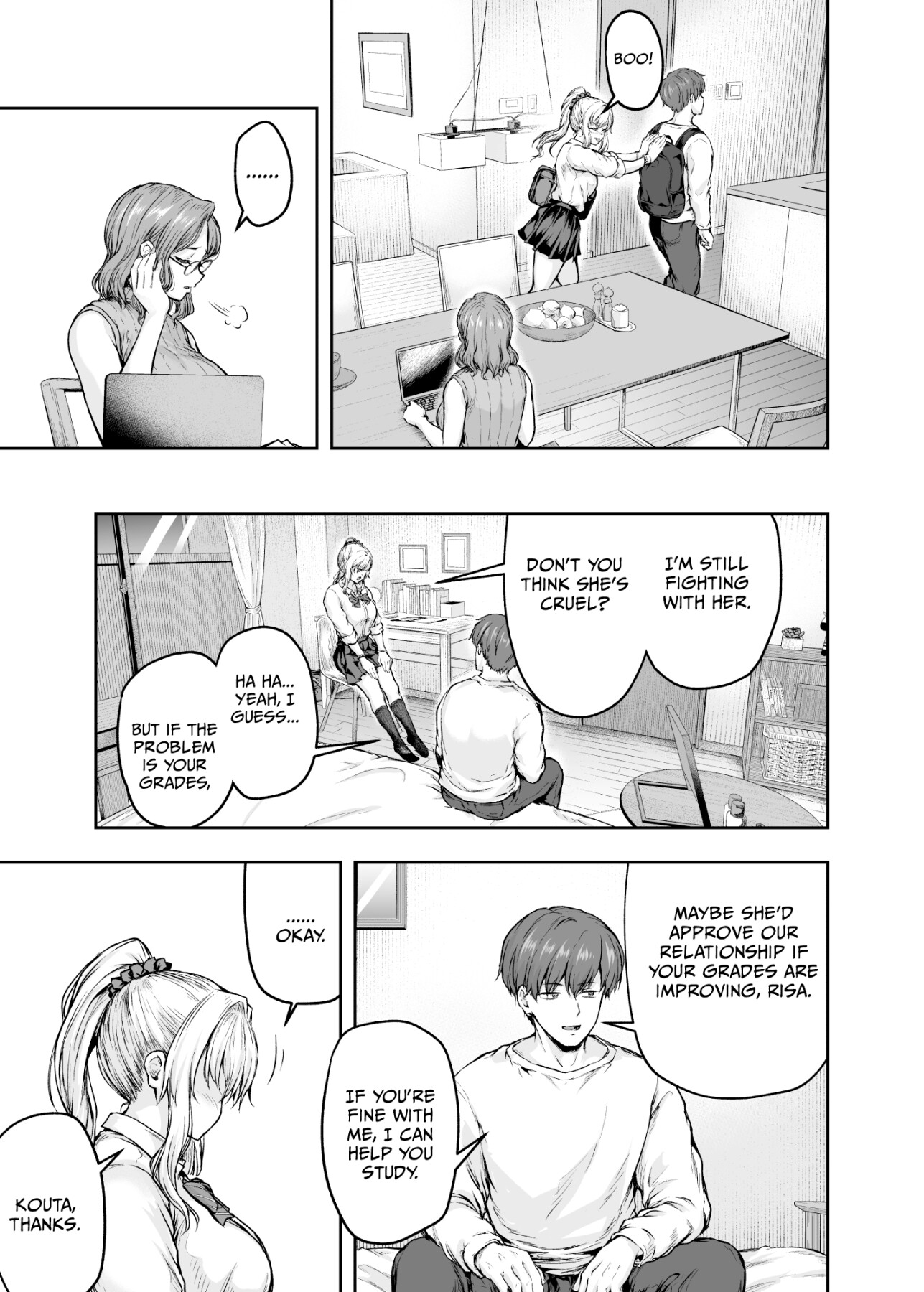 Hentai Manga Comic-Mom's obsessed with her Daughter's Boyfriend 1-Read-34